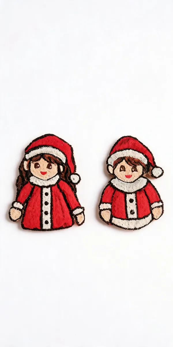 Felt_Embroidered_Christmas_Santa_Applique_Patches_Set_Of_2