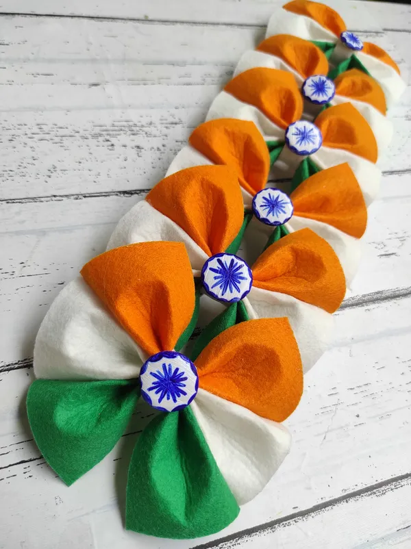 Tricolour_Felt_Handmade_Hair_Bow_For_Girls_
