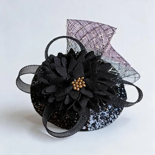 Black_Mesh_Floral_Fascinator_Headpiece_For_Kids