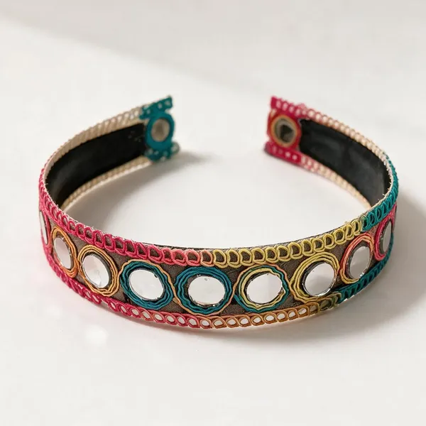 Navratri_Mirror_Lace_Embroidered_Headband_For_Kids