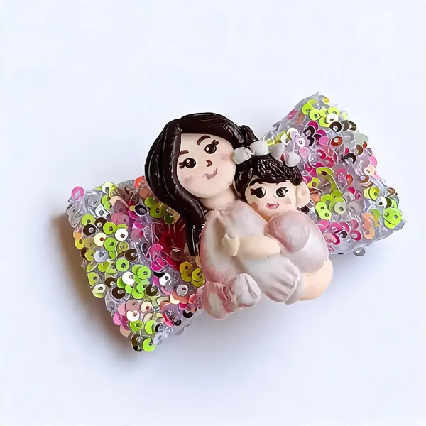 Multicolor_Sequin_Handcrafted_Hair_Bow_For_Kids