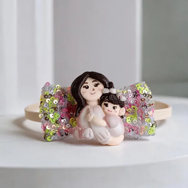 Multicolor_Sequin_Handcrafted_Hair_Bow_For_Kids