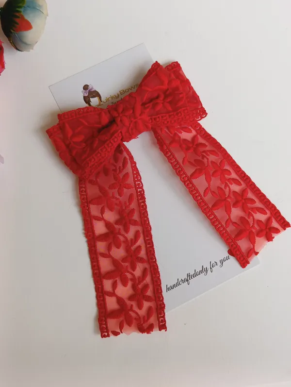Red_Lace_Embroidered_Bow_Hair_Clip