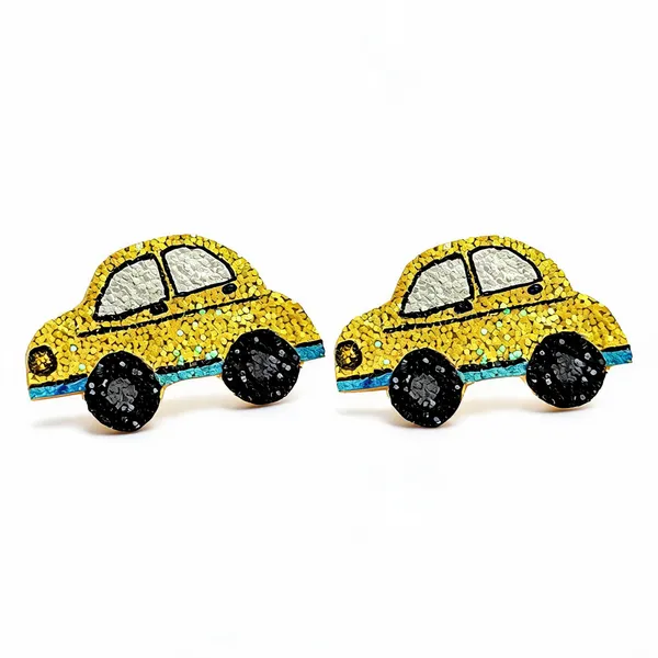 Yellow_Sequin_Car_Brooch_For_Kids_Pack_Of_2