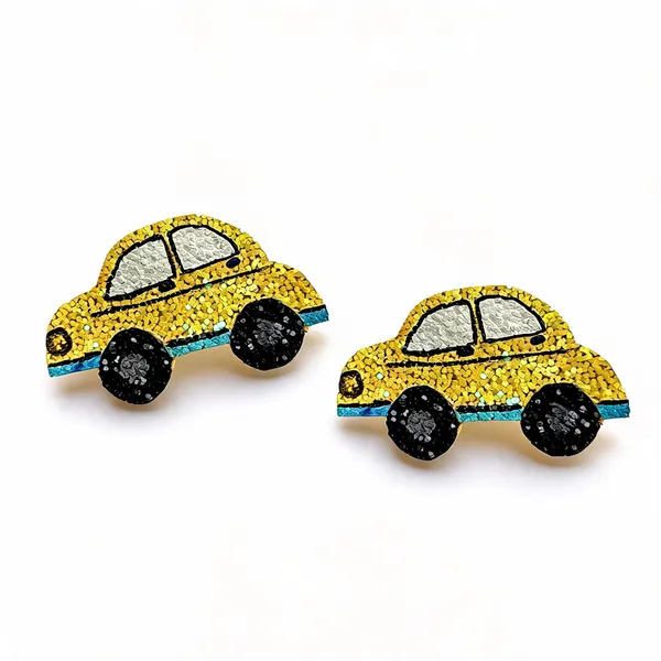 Yellow_Sequin_Car_Brooch_For_Kids_Pack_Of_2