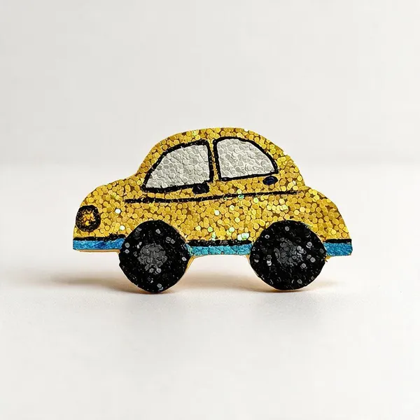 Yellow_Sequin_Car_Brooch_For_Kids_Pack_Of_2