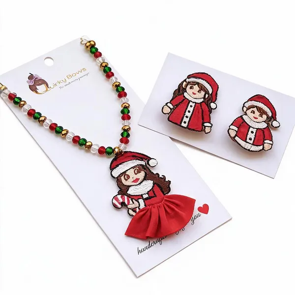 Multicolor_Beaded_Christmas_Jewellery_Set_For_Kids