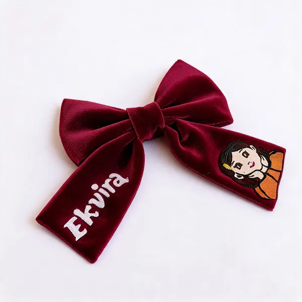 Pink_Satin_Personalised_Name_Hair_Bow_For_Girls