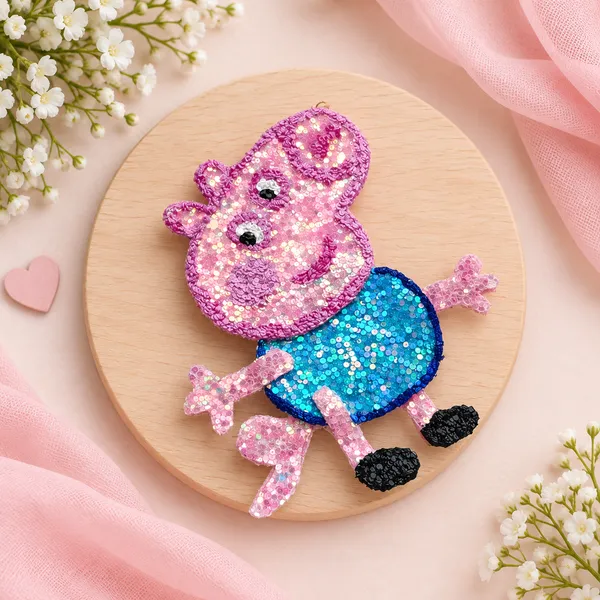 Pink_&_Blue_Sequin_Character_Hair_Accessory_For_Kids_Pack_Of_2