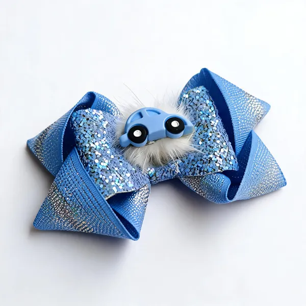Blue_Sequin_Glitter_Bow_Hair_Clip_For_Girls