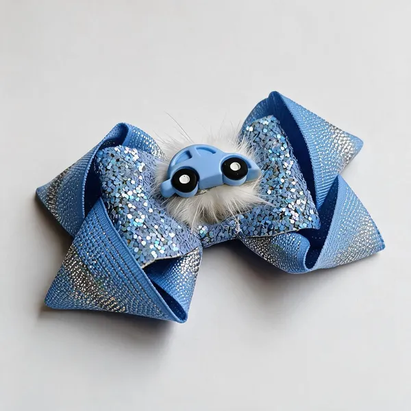 Blue_Sequin_Glitter_Bow_Hair_Clip_For_Girls