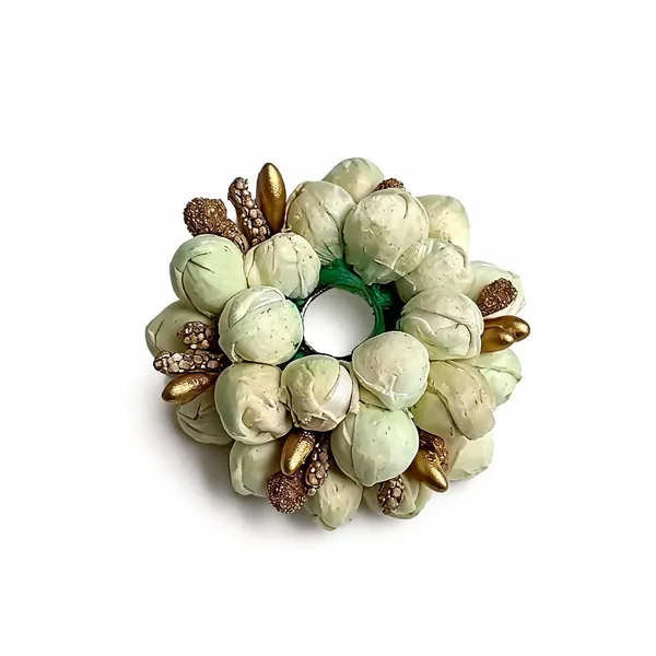 White_Floral_Jasmine_Hair_Tie_For_Kids
