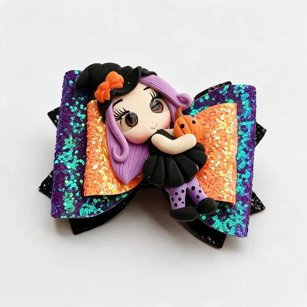 Multicolor_Sequin_Handmade_Doll_Hair_Bow_For_Kids