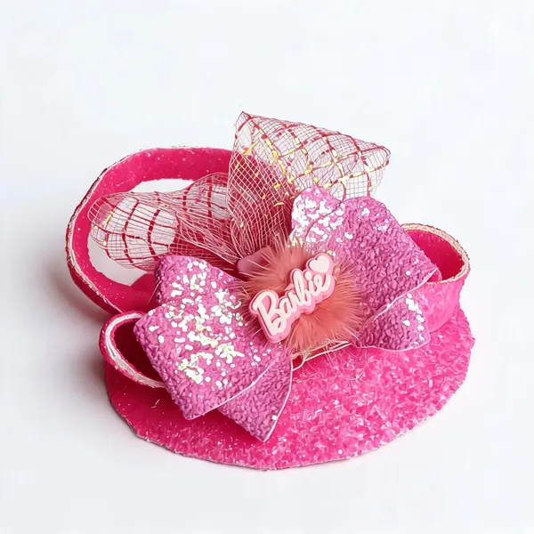 Pink_Sequin_Barbie_Party_Hat_For_Girls