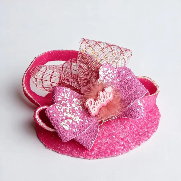 Pink_Sequin_Barbie_Party_Hat_For_Girls