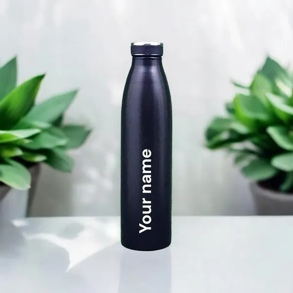 Black_Personalised_Solid_Colour_Water_Bottle