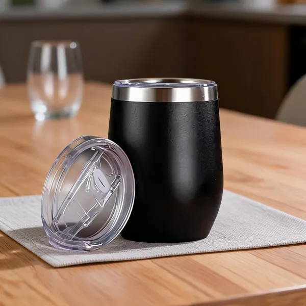 Stainless_Steel_Stemless_Solid_Black_Tumbler_Set