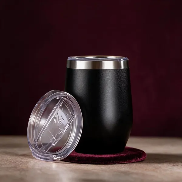 Stainless_Steel_Stemless_Solid_Black_Tumbler_Set