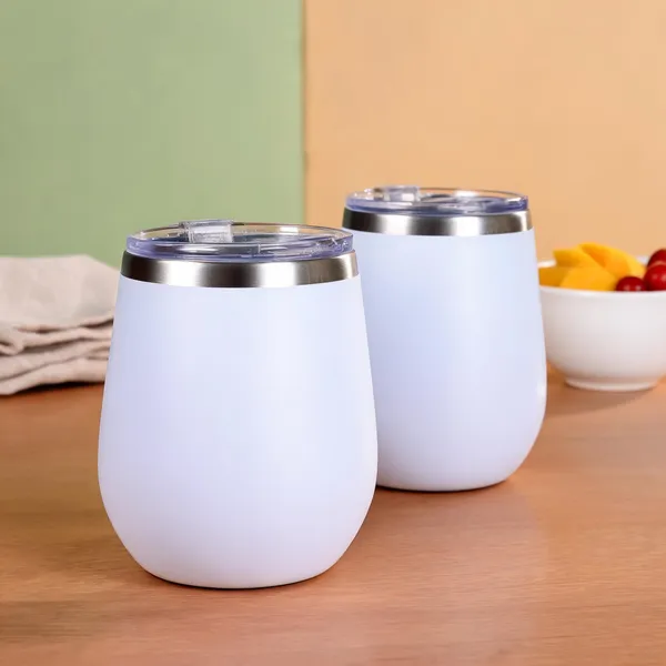 Stainless_Steel_Stemless_Solid_White_Tumbler_Set