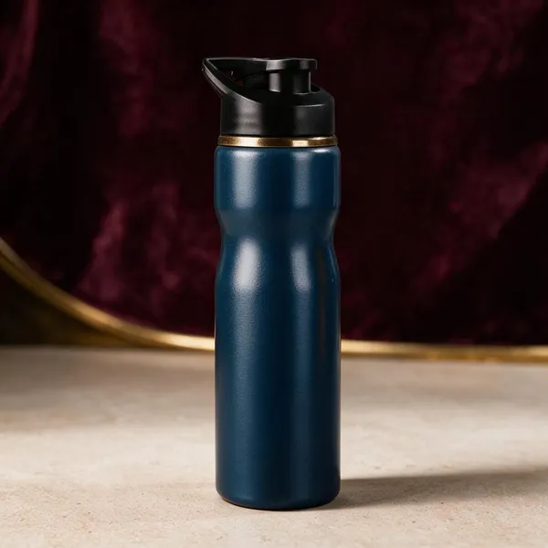 Stainless_Steel_Sports_Flip_Cap_Blue_Water_Bottle_Set