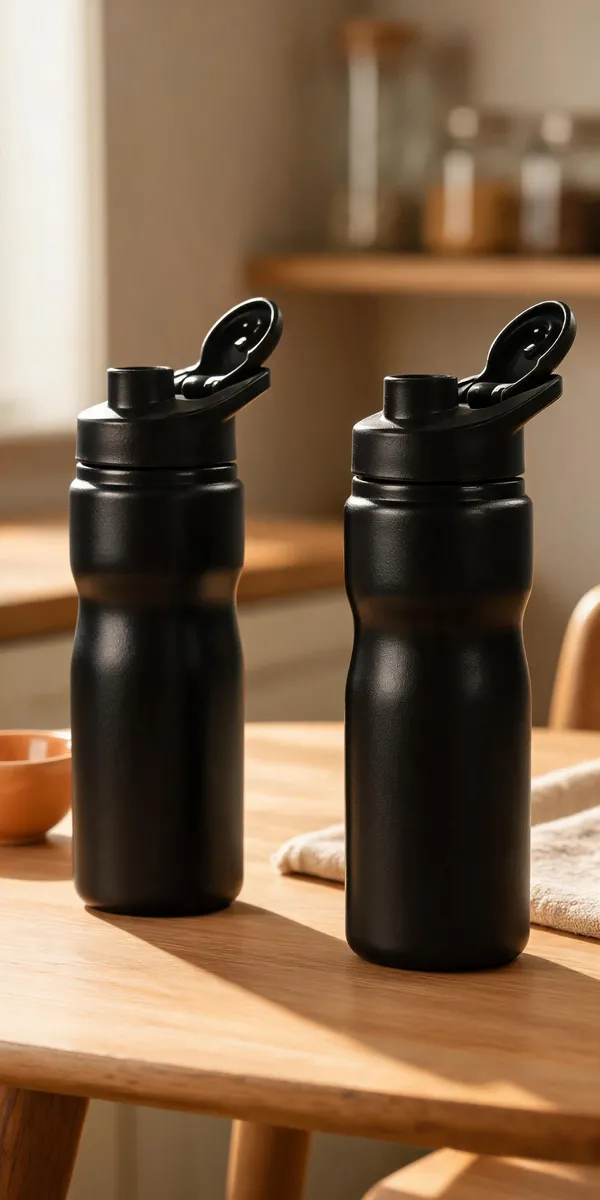 Stainless_Steel_Sports_Flip_Cap_Black_Water_Bottle_Set