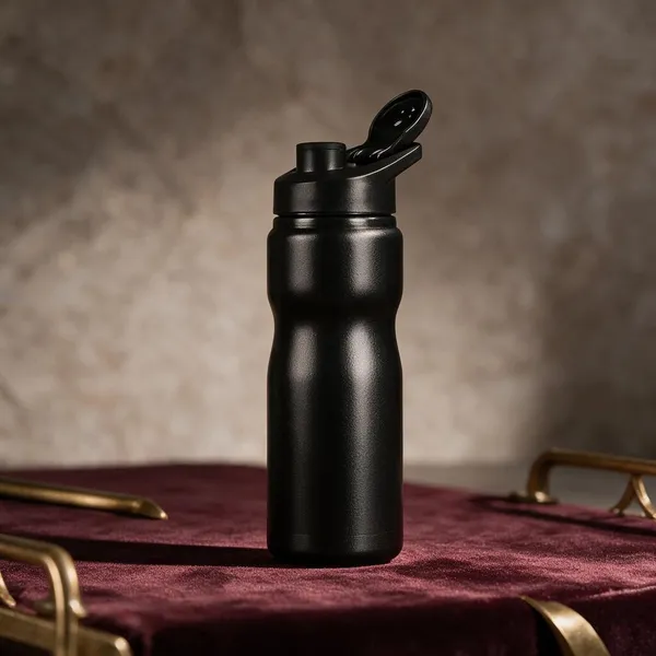 Stainless_Steel_Sports_Flip_Cap_Black_Water_Bottle_Set