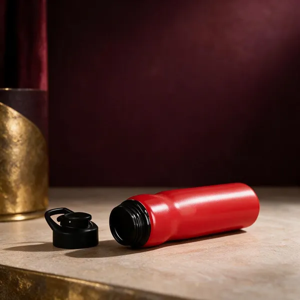Stainless_Steel_Sports_Flip_Cap_Red_Water_Bottle_Set