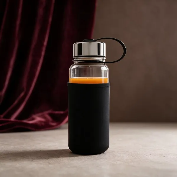 Glass_Casual_Plain_Water_Bottle_With_Sleeve