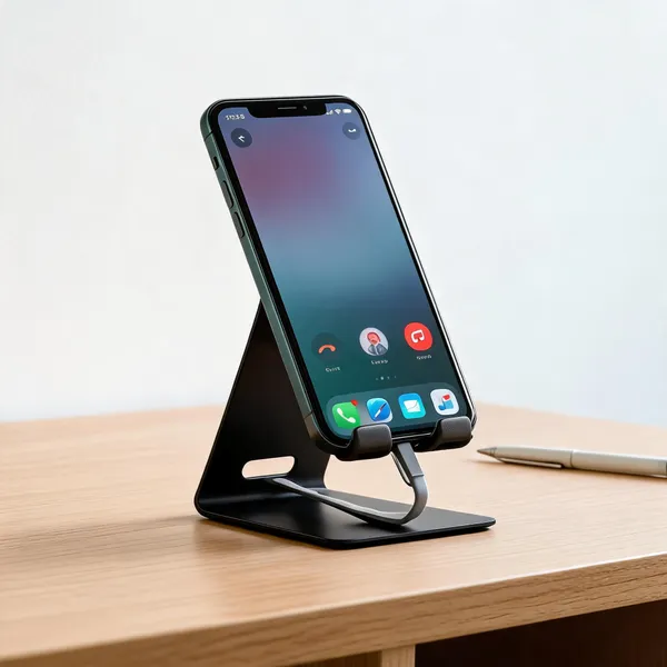 Black_Metal_Adjustable_Mobile_Stand_For_Smartphones
