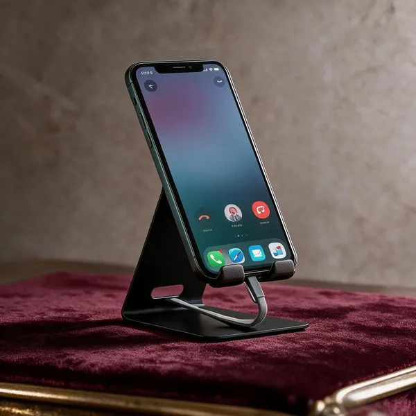 Black_Metal_Adjustable_Mobile_Stand_For_Smartphones