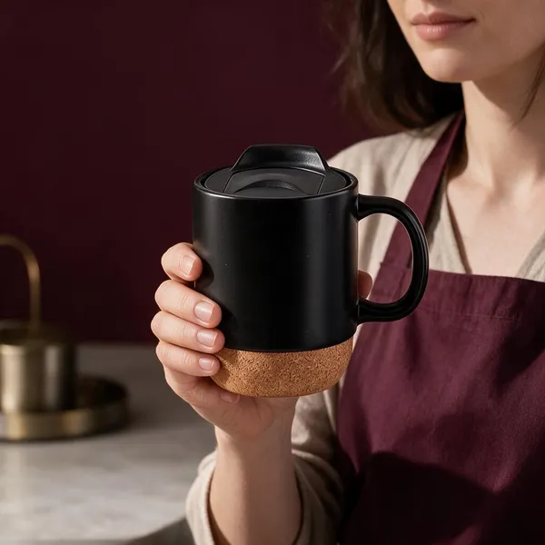 Ceramic_And_Cork_Modern_Solid_Black_Coffee_Mug_With_Lid