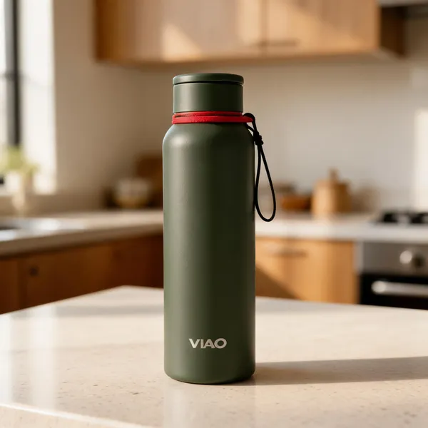 Stainless_Steel_Matte_Finish_Green_Water_Bottle