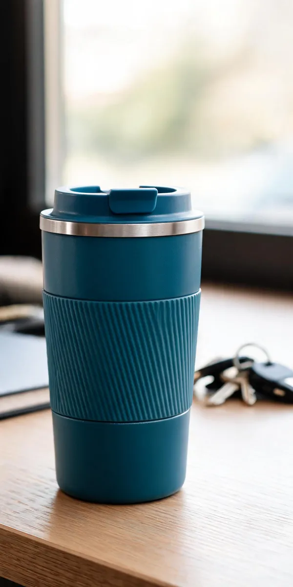 Stainless_Steel_Modern_Ribbed_Blue_Travel_Coffee_Mug