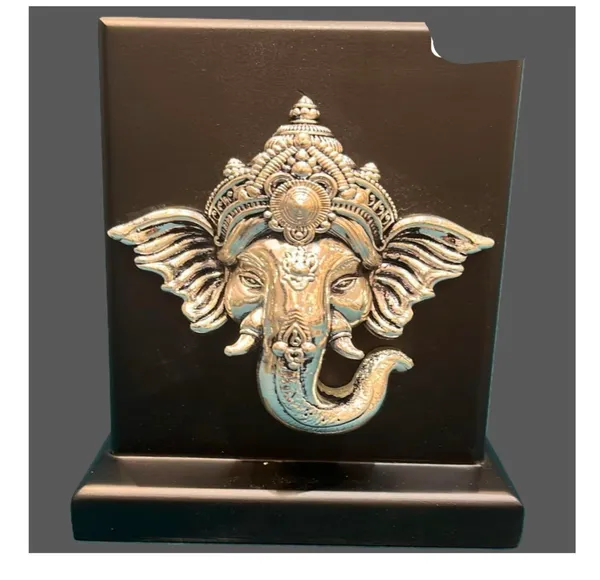 Metallic_Religious_Ganesha_Relief_Idol