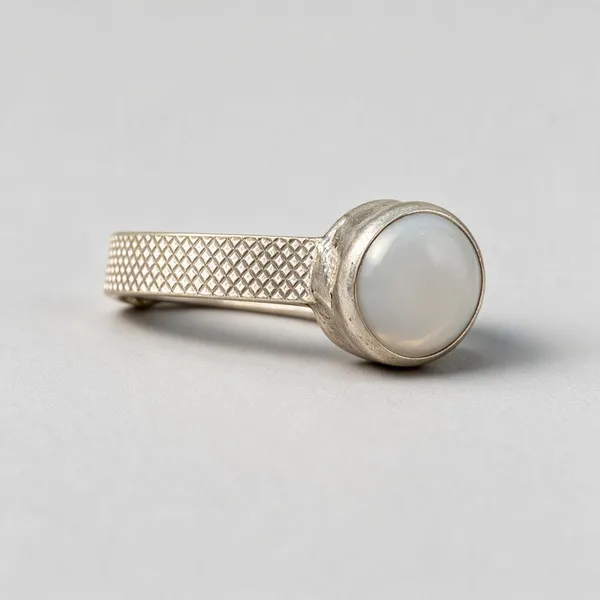 Silver_Tone_White_Stone_Textured_Ring_For_Men