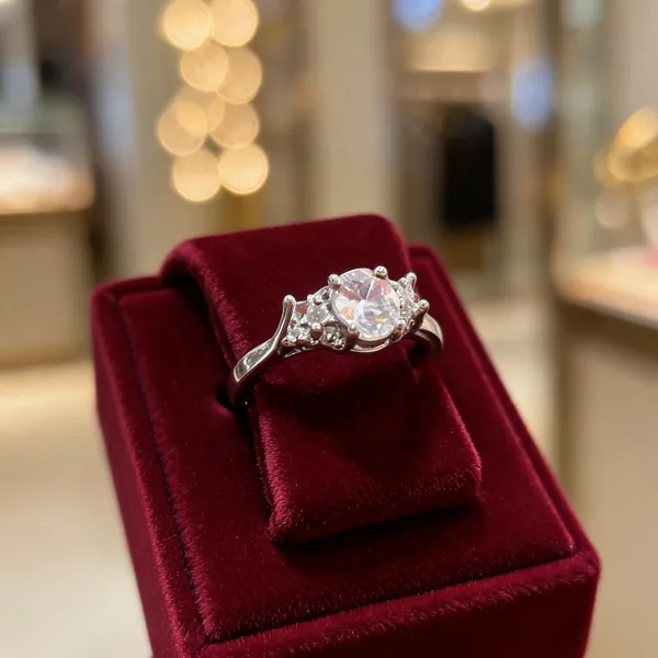 Silver_Heart_Clear_Stone_Statement_Ring_For_Women