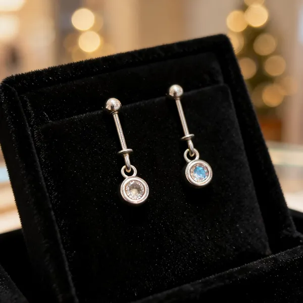 925_Silver_Crystal_Blue_Accent_Drop_Earrings_For_Women