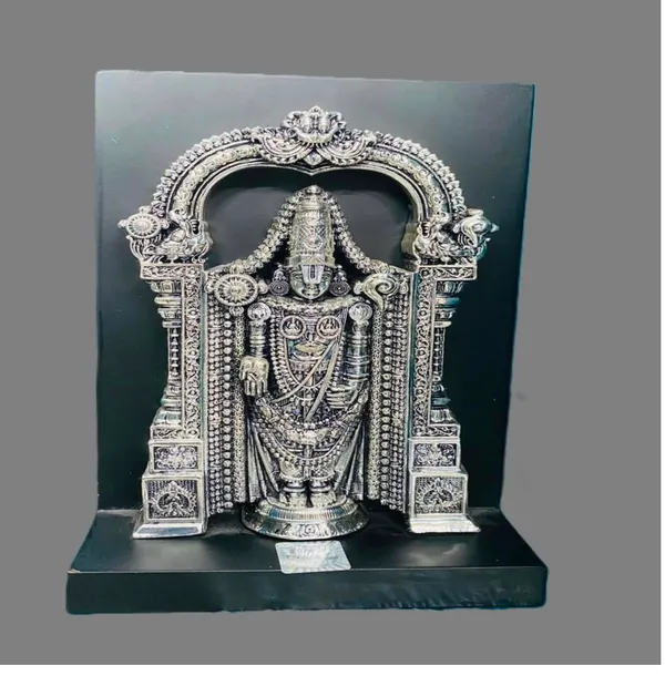 Silver-Tone_Traditional_Venkateswara_Idol_Figurine