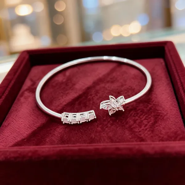 Silver_925_Butterfly_Charm_Open_Cuff_Bracelet_For_Women
