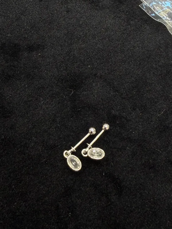Silver_Tone_Oval_Drop_Earrings_for_Women