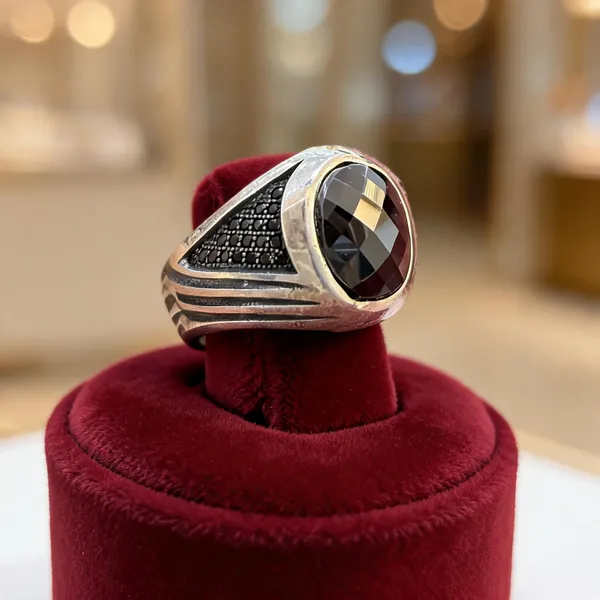 Silver_Black_Oval_Stone_Ring_For_Men