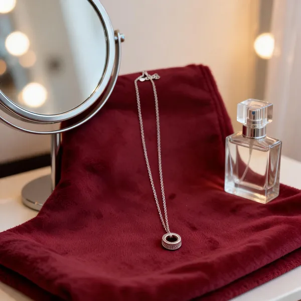 Silver_Circle_Pendant_Necklace_For_Women