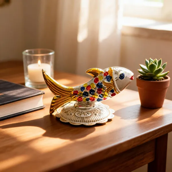 Gold_Tone_Multicolour_Embellished_Fish_Figurine