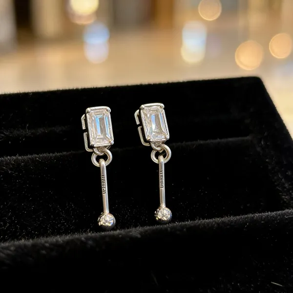 925_Silver_Rectangular_Bead_Drop_Earrings_For_Women