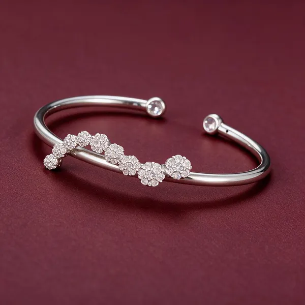 Silver_925_Floral_Embellished_Bracelet_For_Women
