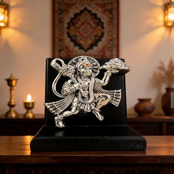 Omjewels_Silver_Sheet_Sandalwood_Hanuman_Figurine