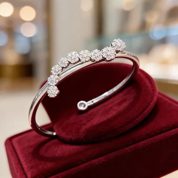 Silver_Floral_Stone_Embellished_Bangle_For_Women