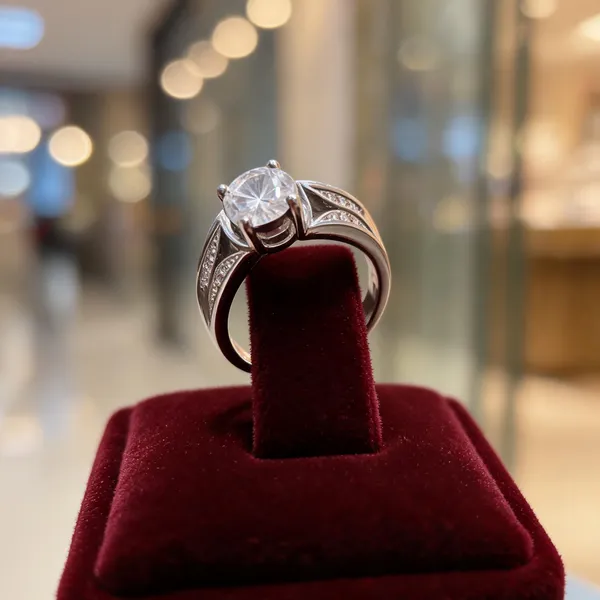 Silver_Clear_Stone_Solitaire_Ring_For_Women