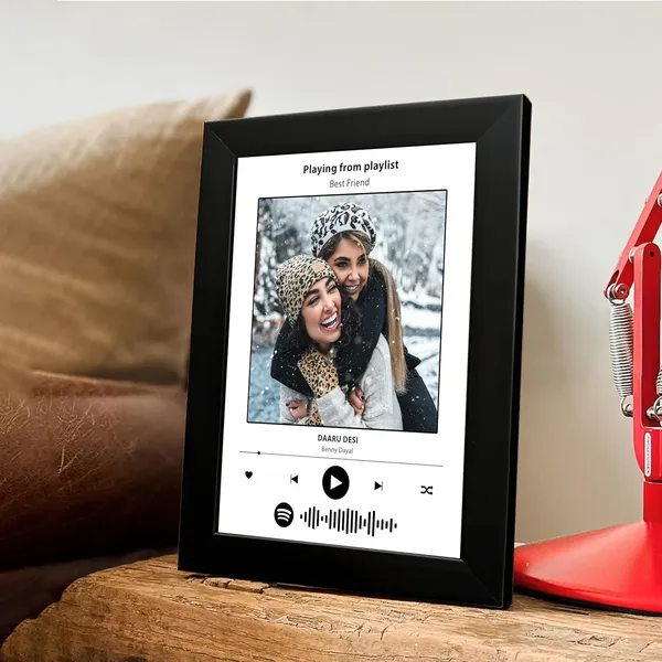 Wooden_Personalised_Spotify_Song_Photo_Frame_Black