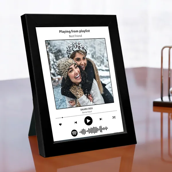 Wooden_Personalised_Spotify_Song_Photo_Frame_Black